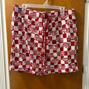 Toy Story Red and White Pizza Planet Lounge Shorts